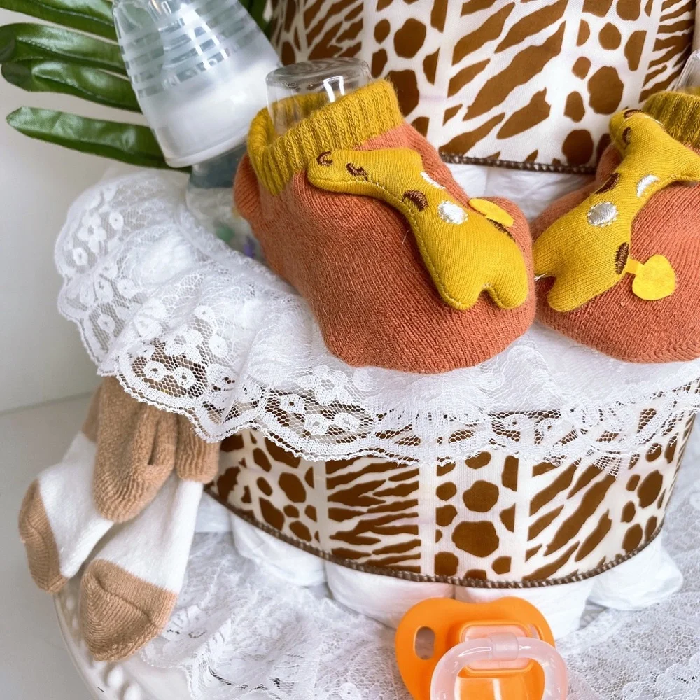 Safari Giraffe Diaper Cake